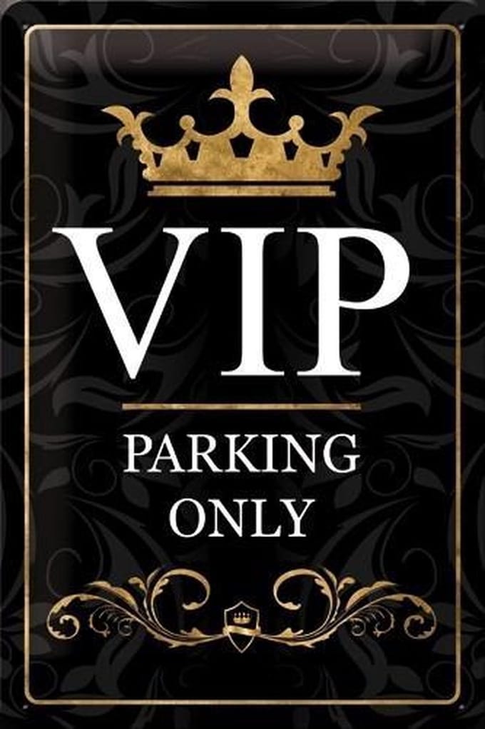 Nostalgic Art Metalen bord VIP Parking Only