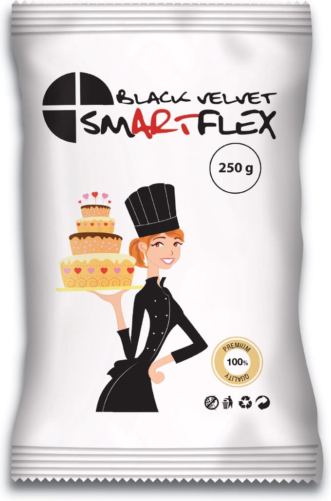 Smartflex Fondant - Zwart Velvet - 250g