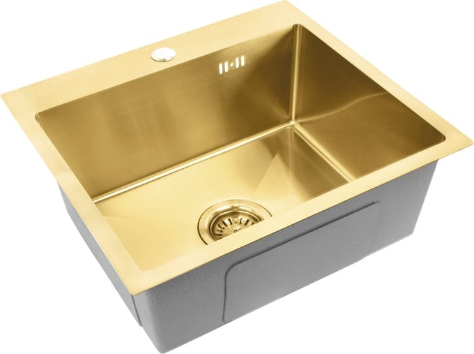 Rea Leo 50 Keukenspoelbak Geborsteld Goud 50X45X18,5Cm