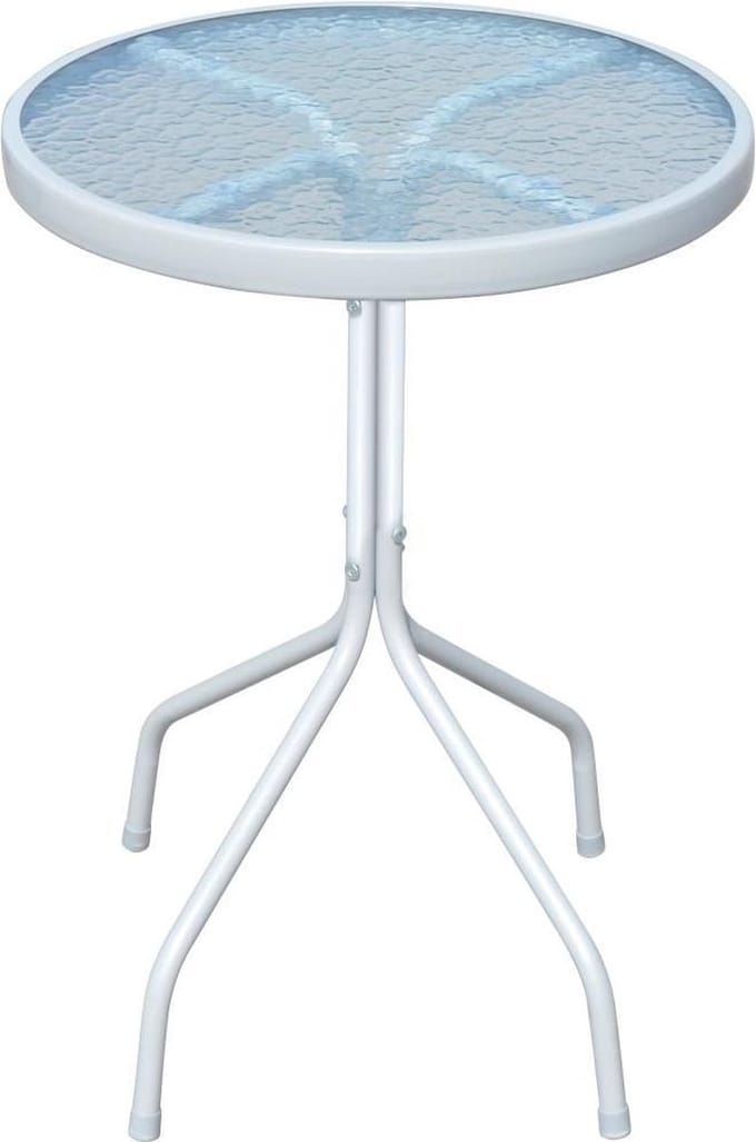 vidaXL - Bistrotafel - 50x71 - cm - staal - grijs