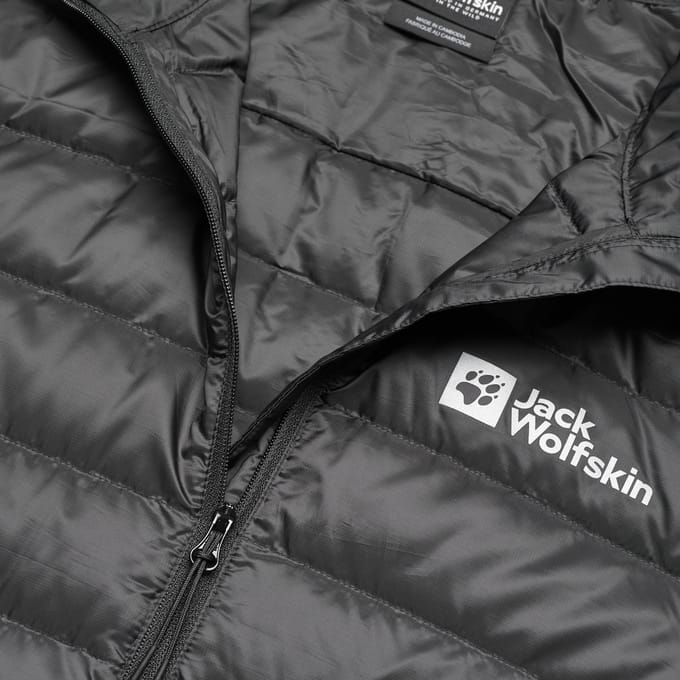 Jack Wolfskin - Heren Jas zomer Pack&Go Down Jacket - Zwart - Maat S