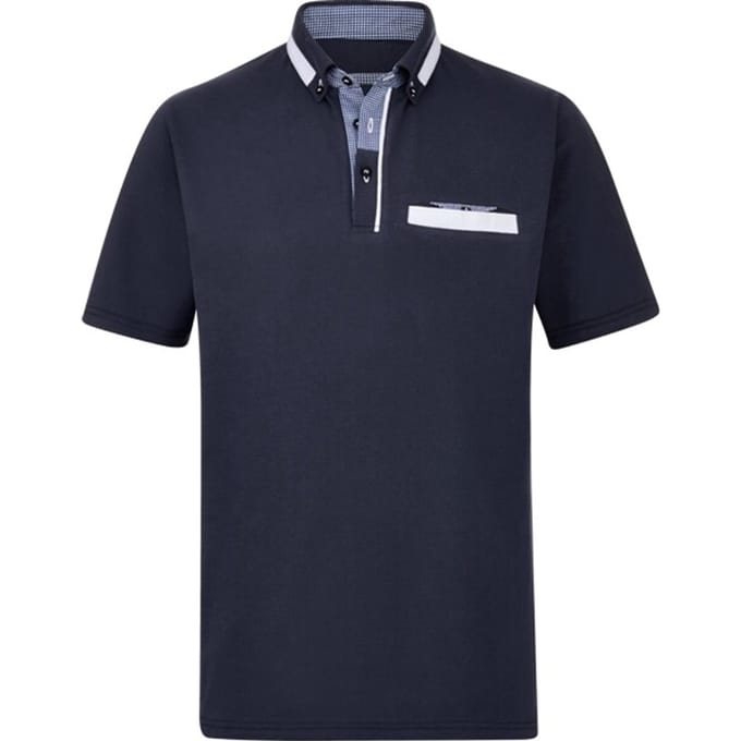 Babista herren Poloshirt - 52/54 - donkerblauw - Plus Size