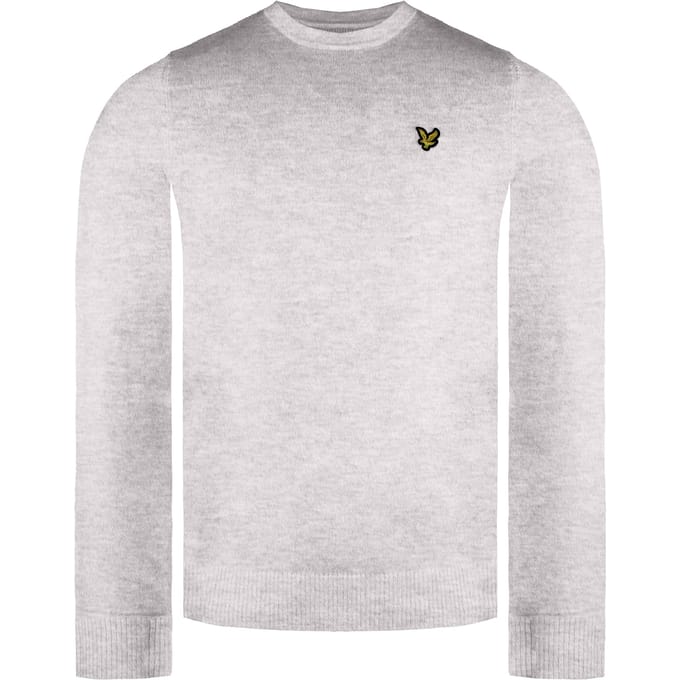 Lyle & Scott Merino Heren Lichtgrijze Trui