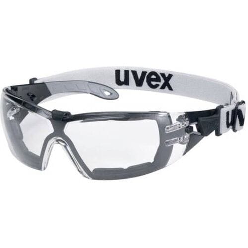uvex pheos 9192680 Veiligheidsbril Incl. UV-bescherming Grijs, Zwart