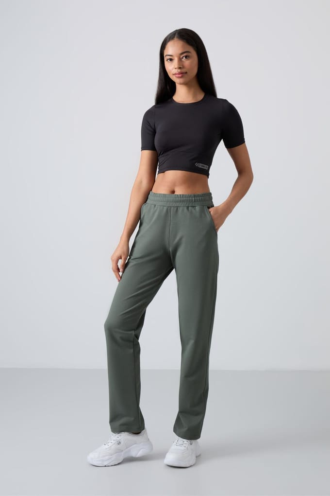 Dames Rechtpassen Fleece Joggingbroek