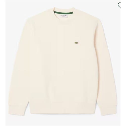 Lacoste Bio Cotton Fleece Crew Sweater Heren - Maat S