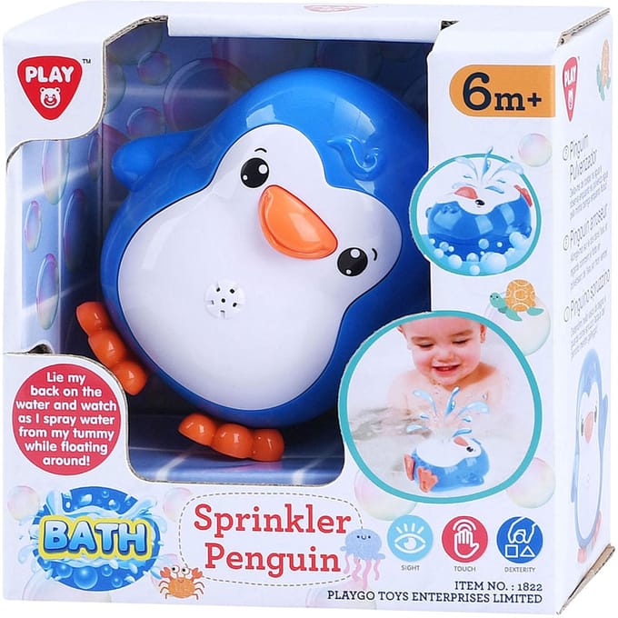 Play badspeelgoed pinguïn waterpret - drijvend en spetterend.