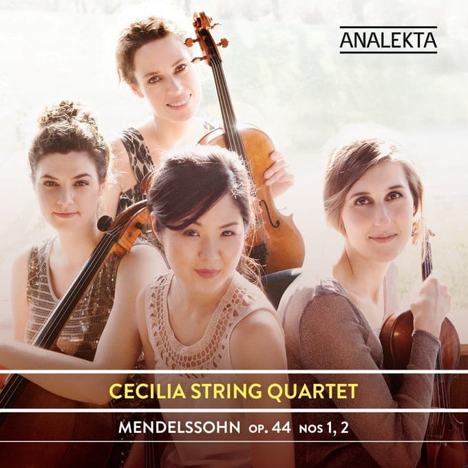 Cecilia String Quartet - Mendelssohn: String Quartet Op. 44 Nos. 1 & 2 (CD)