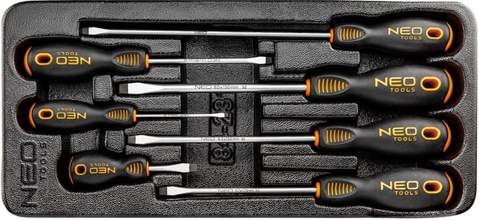 NEO 84-231 Serie - Schroevendraaier Set - 7 delig - Magnetische Punt - Ergonomische Handgreep