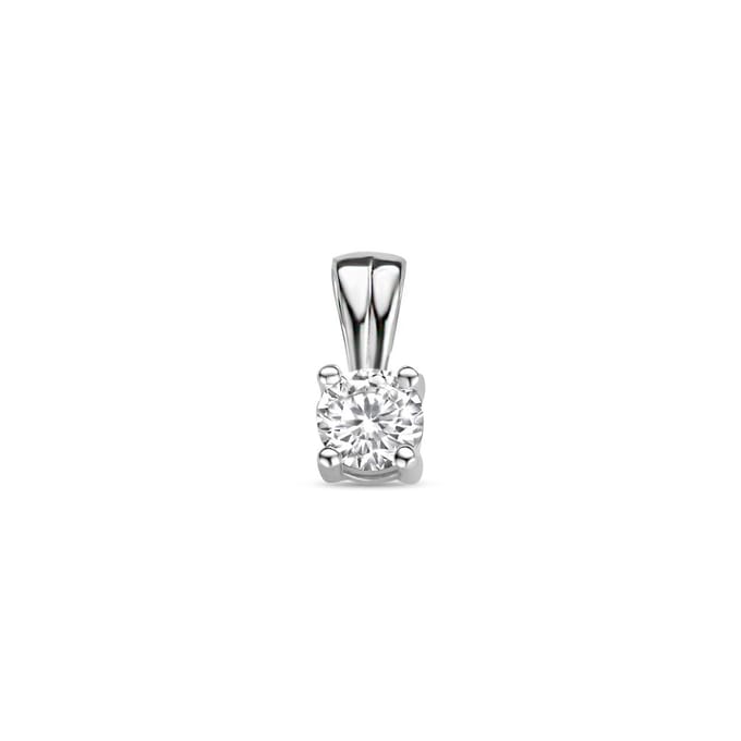 hanger zirkonia 9 mm zilver gerhodineerd