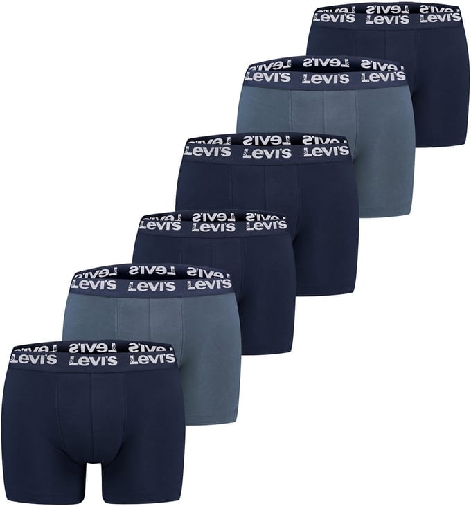 Pack of 6 men's Levis REPEAT LOGO BOXER boxer shorts underwear pants
