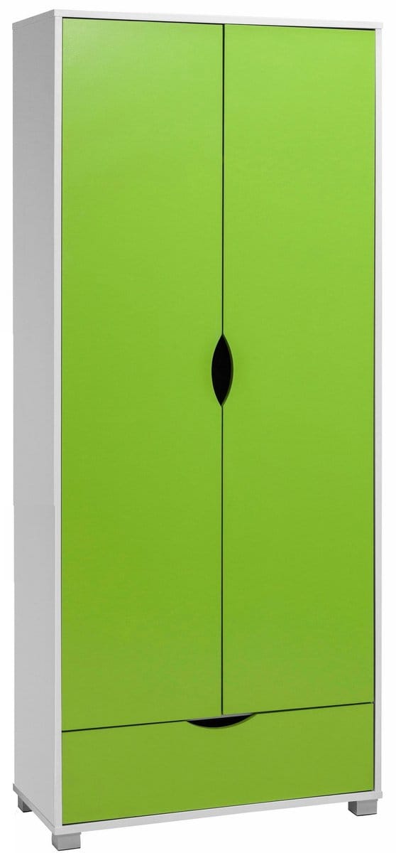 Neva-Kledingkast - 2-deurs 1-lade - Groen Eikenlook