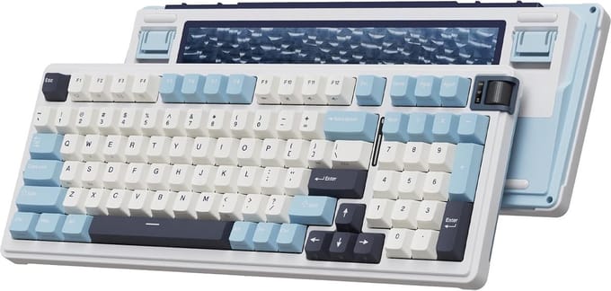 KZZI K98 - Toetsenbord - Polar White - Rain Switch