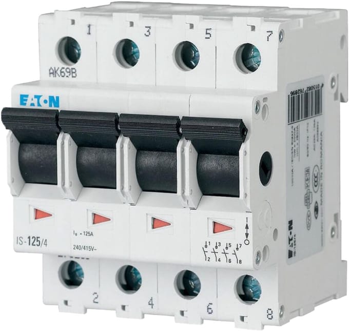 Eaton Hoofdschakelaar 4-polig 125A - IS-125/4