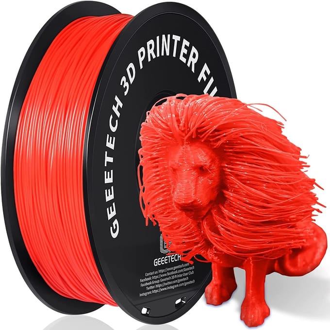 GEEETECH PLA - 1kg - Rood - 1.75mm - 3D Filament