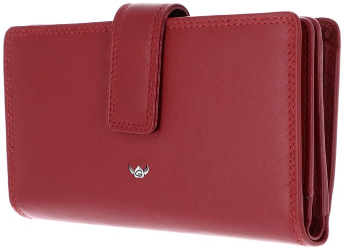 Golden Head Leren portemonnee Polo RFID Protect Damenbörse 2800 Rot donkerrood