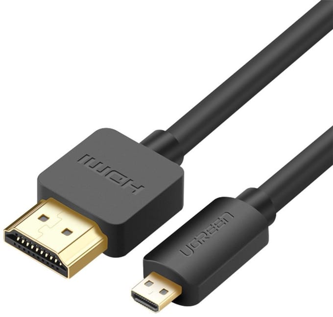 UGREEN 30102 HDMI to micro HDMI Cable (HDMI V2.0 / 4K 60Hz / 30AWG) - 1.5m - Black