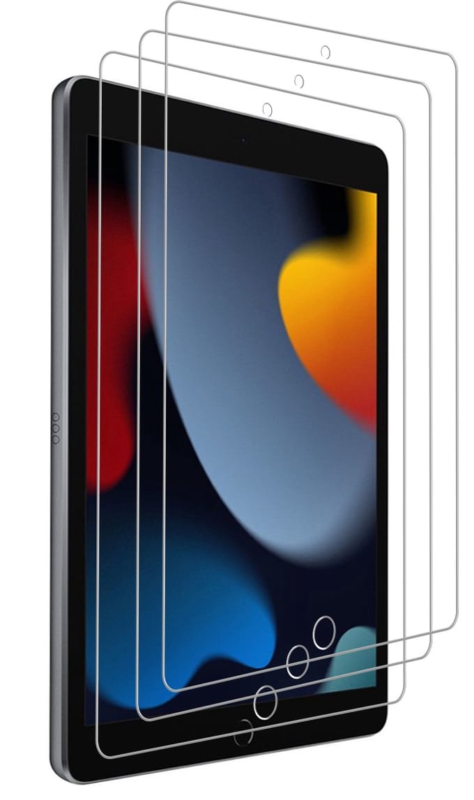 Arara Screenprotector Geschikt voor iPad 2021 screenprotector - 10.2 inch - iPad 9e/8e/7e generatie screenprotector - iPad 2020/2019 tempered glass - 3 Stuk