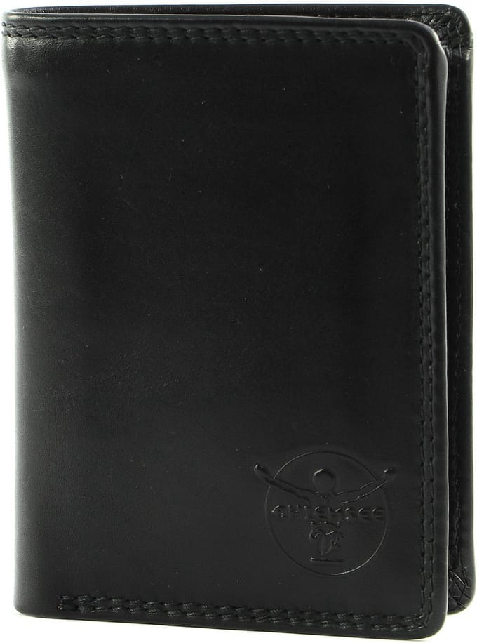 CHIEMSEE Leren Portemonnee Leather Wallet Black Zwart