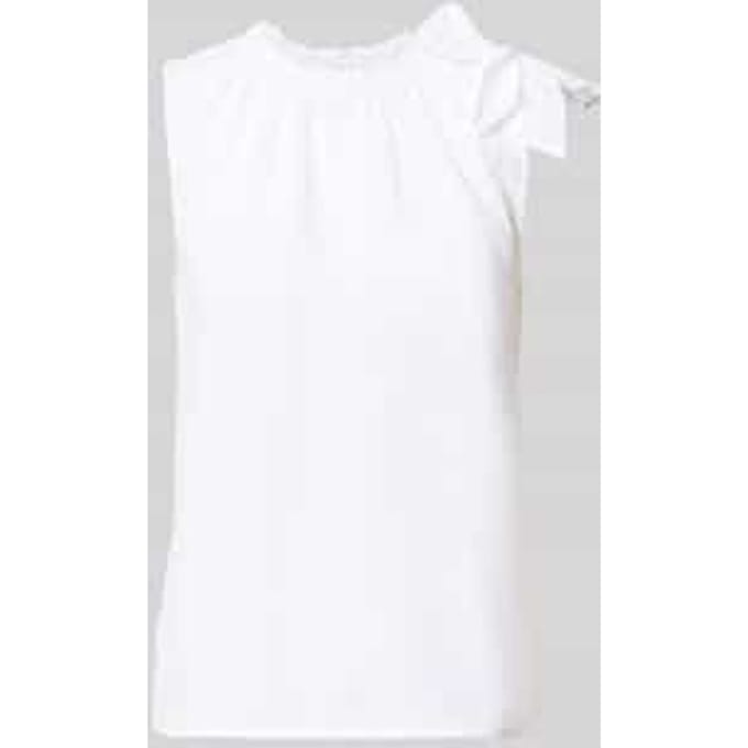 regular fit blouse van viscosemix met linnen-Anteil