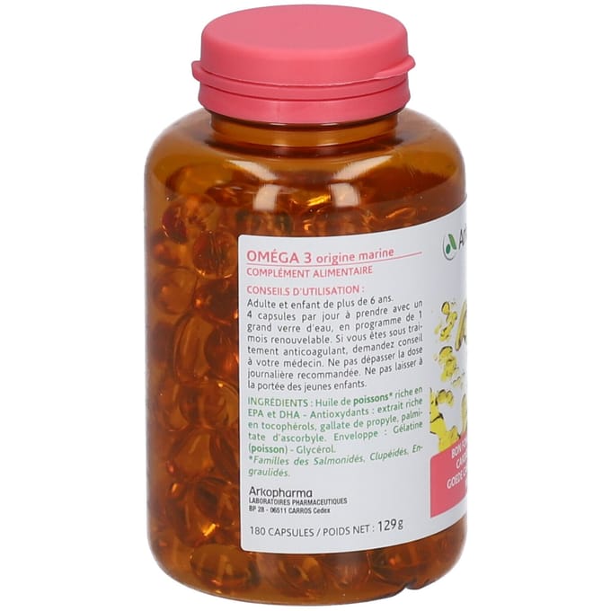 Arkocaps Omega 3 Origine Marine 180 Capsules