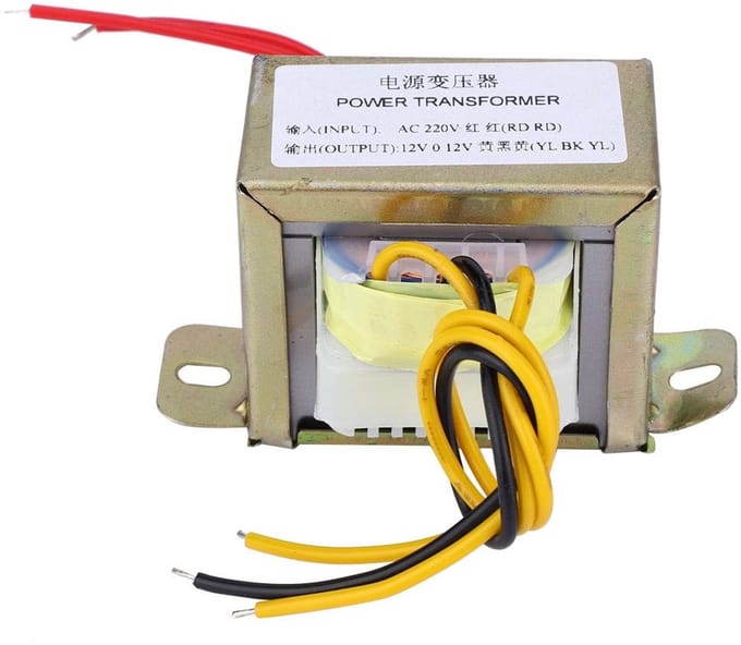 Dailygoody - 12V 30W Transformator voor 220V AC Ingang en Dubbele 2V AC Uitgang