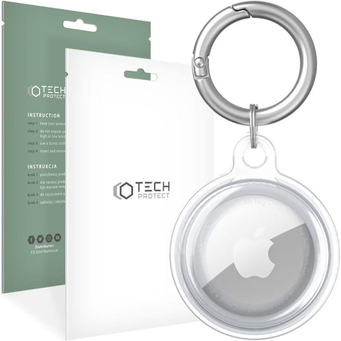 Tech-Protect Icon Case for Apple AirTag - Transparent