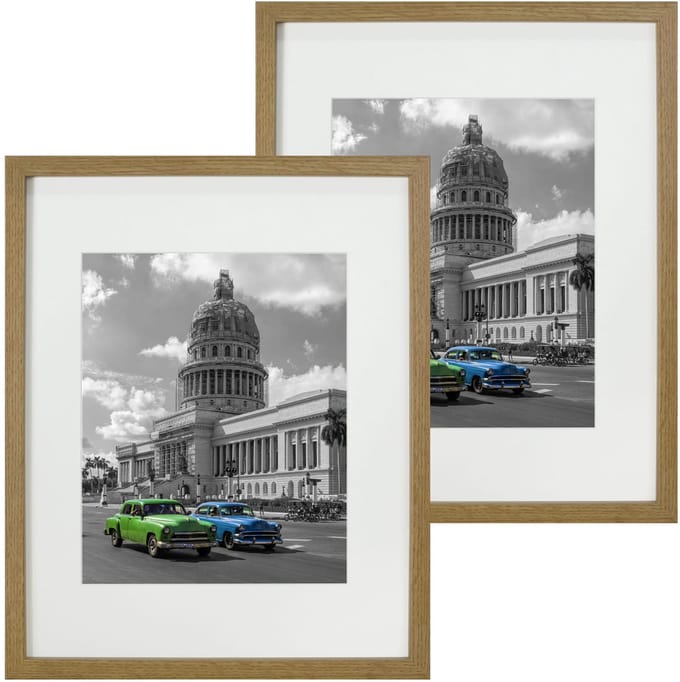 BD art Basic - Fotolijst Set - Hout - 28x35 cm - Passe-partout