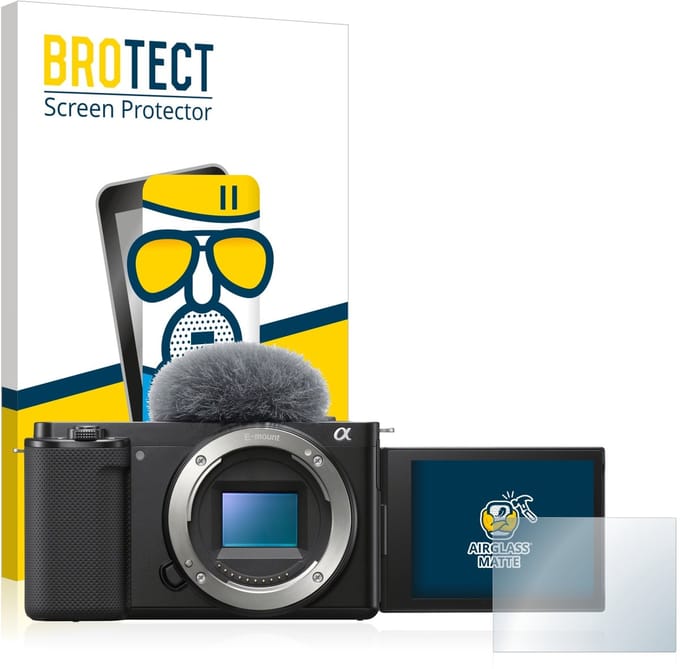 BROTECT - Screenprotector voor Sony Alpha ZV-E10 - Folie Beschermfolie Beschermglas matte