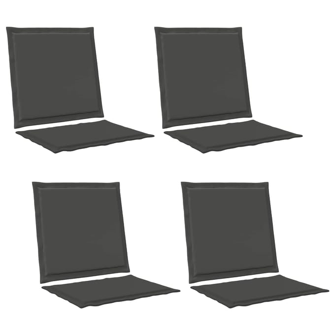 vidaXL - Zitkussen - en - Rugkussen - Polyester - Antraciet - 47 - x - 45 - x - 2 - cm
