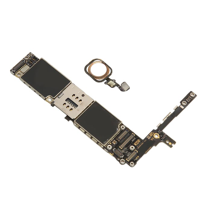 Moederbord voor IPhone 6S Plus US-versie Ontgrendeld met vingerafdruk Mobiele telefoon Hoofdlogica-bord met 16GB white