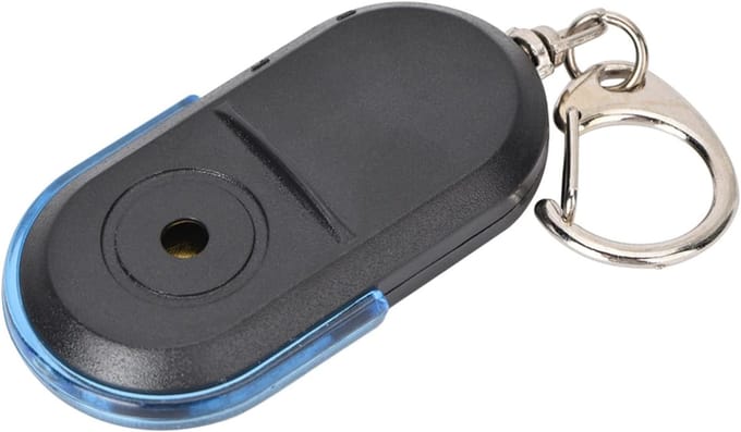 Sleutelzoeker Alarm - Tracker Finder - Verloren Spullen Vinden - Activeert met Geluid - Compact Formaat - Blauw