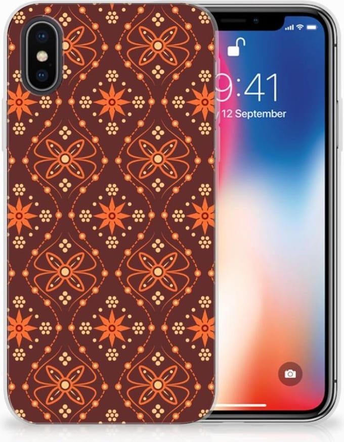 Apple iPhone X | Xs TPU bumper Batik Brown