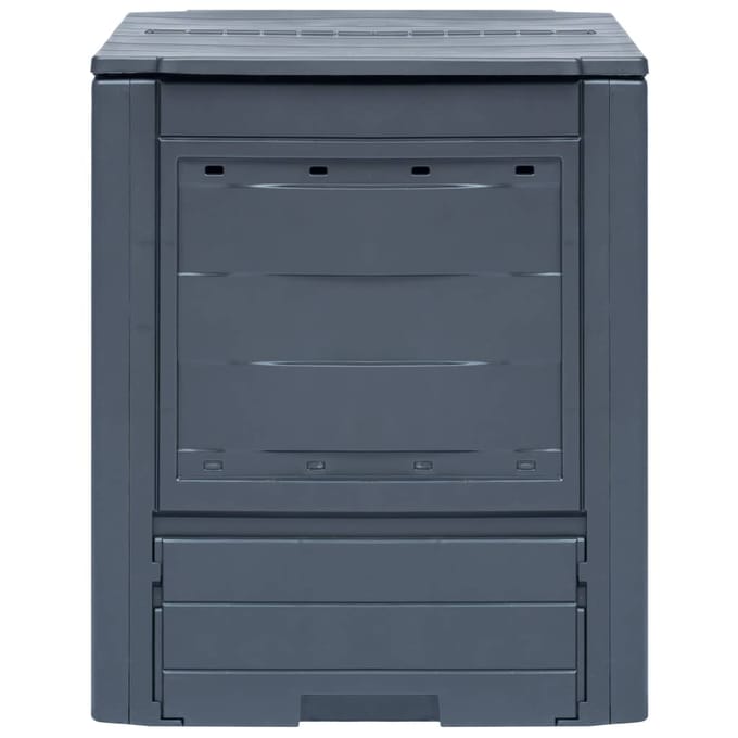 vidaXL - Compostbakken - 2 - st - 520 - L - 60x60x73 - cm - grijs