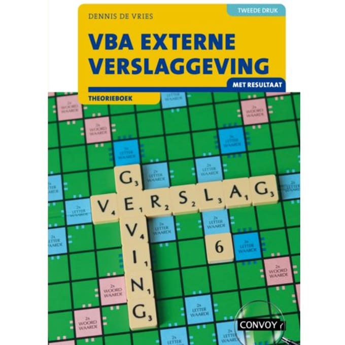 Vba Externe Verslaggeving Met Resultaat / 2e Druk / Theorieboek - D. de Vries