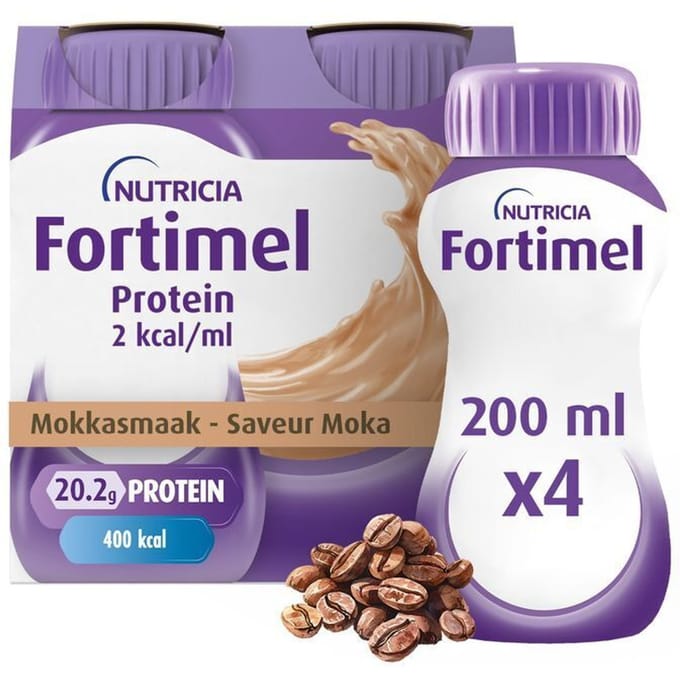 Fortimel Extra 2kcal Mokkasmaak Flessen 4x200ml