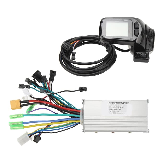 Borstelloze Motor Controller 36V 48V 60V 500W 28A 3 Modes Sinusgolf Motor Snelheidsregelaar met Display