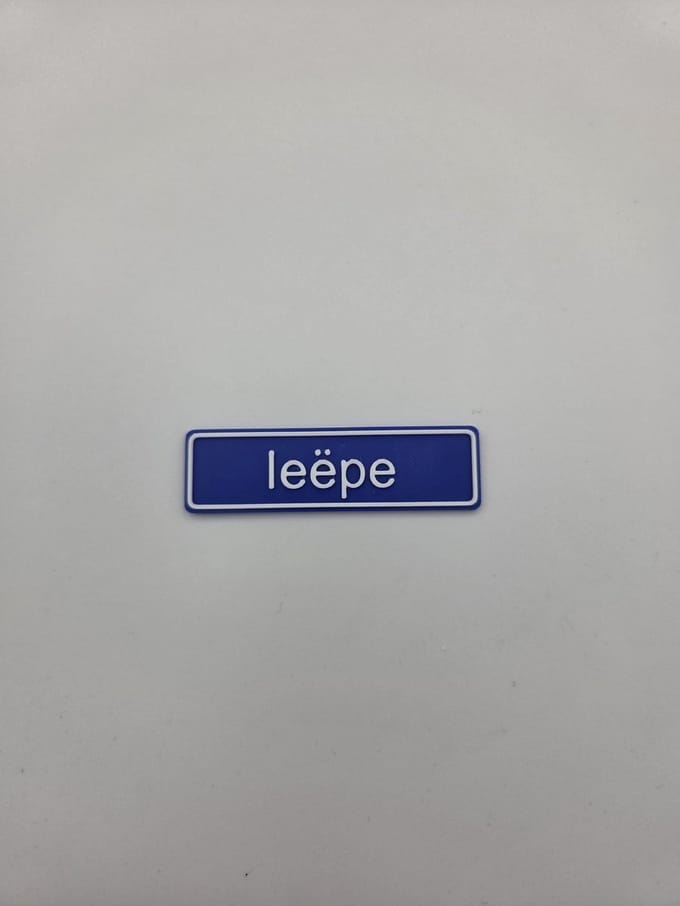 3D plaatsnaam speldje Ieëpe