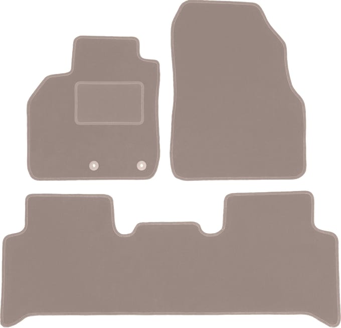 Beige veloursmatten voor: Renault Grand Scenic II minivan (2003-2009)
