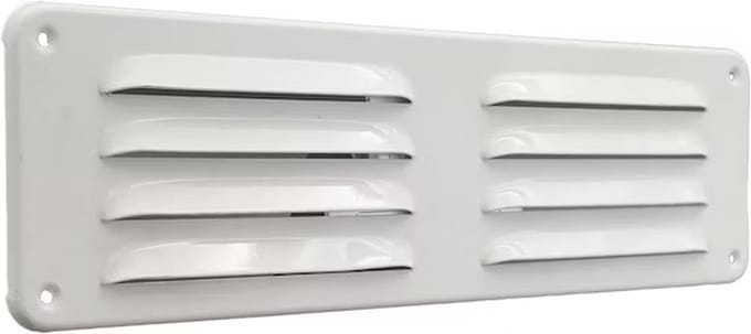 Gavo schoepenrooster 300x90mm - 1-3009W - buitenrooster - aluminium - wit