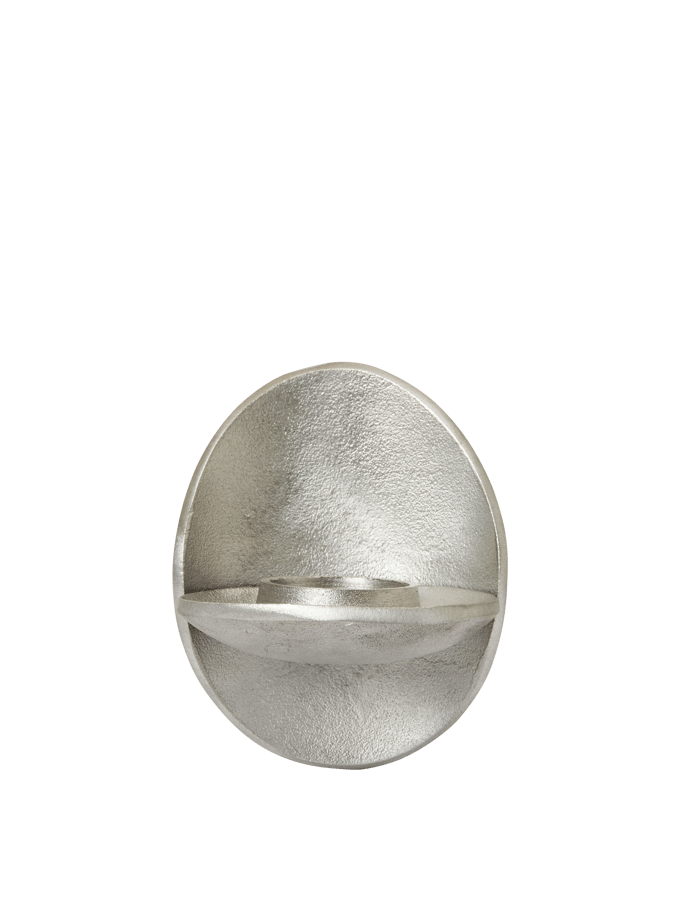 Ferm Living - Agapé wand waxinelichthouder - zilver