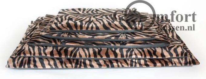 Comfort benchkussen bonfire zebra zw/bruin 90x60 cm