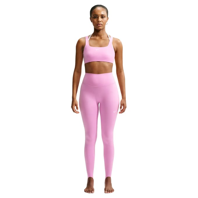 Nike Lange dameslegging met hoge taille en stirrup One - Roze- Dames, Roze M