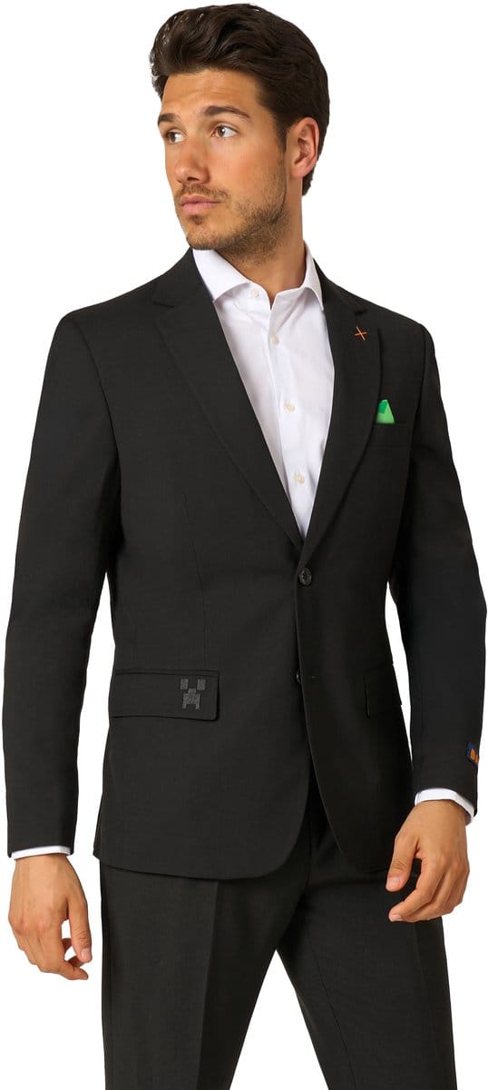 OppoSuits Daily Mannen Minecraft Blazer - Heren Jasje - Overworld - Groen - Maat EU 46