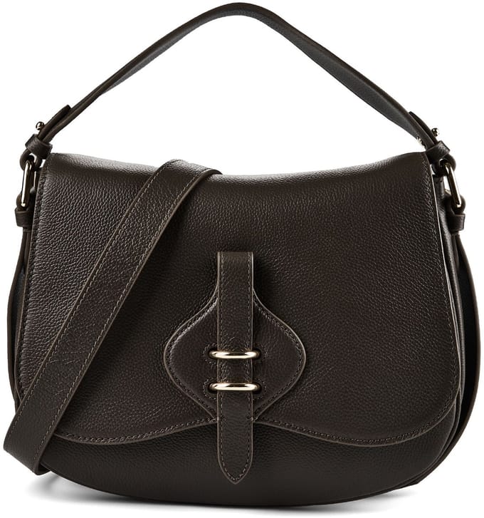 Coccinelle Mavery Schoudertas Leder 27 cm - Dames - fango