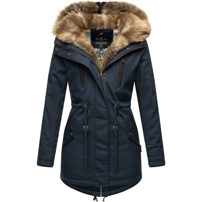 Navahoo Dames Winterjas Diamond – Warm, Elegant & Teddyfleece Voering