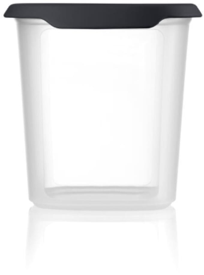 Tupperware RuimteSpaarder Vierkant 1,1 l Voorraaddoos Koektrommel Zwart