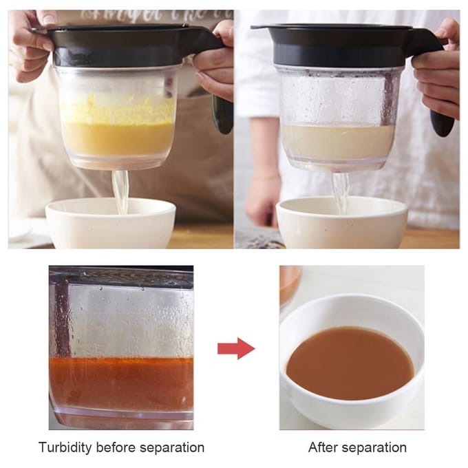 Vet Scheider Keuken Olie Filter Jus Vet Scheider met met Gemakkelijke Bodemafvoer wit