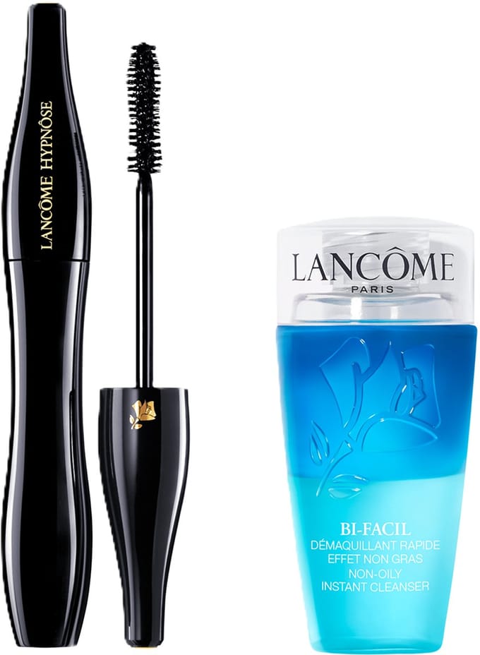 Lancôme 2-Step Wimper Routine Mascara | Make Up Remover - Hypnose Mascara Zwart & Bi-Facil Oog Make-up Remover 75ml