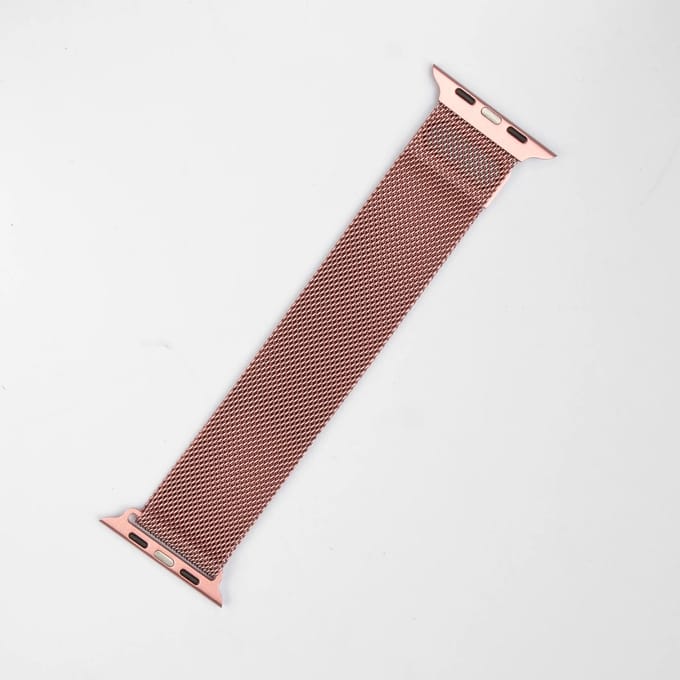 Milanese / Mesh band roze voor Apple Watch (42/44/45/49 mm)